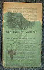 Image unavailable: The Farmers' Almanac and Calendar for 1849
