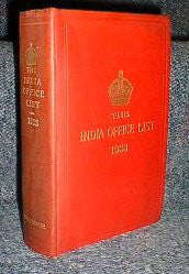 The India Office List 1933