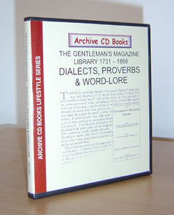 The Gentlemans Magazine Library 1731-1868, Dialects, Proverbs and Word-lore