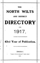 Image unavailable: North Wilts & District Directory for 1917