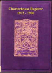 Image unavailable: Charterhouse Register 1872 - 1900.