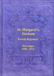 St Margarets, Durham Parish Register 1558-1812