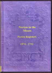 Image unavailable: Norton in the Moors Parish Register 1574-1751