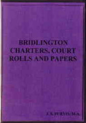 Image unavailable: Bridlington Charters, Court Rolls & Papers XVIth  XIXth Century
