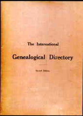 Image unavailable: International Genealogical Directory 1909