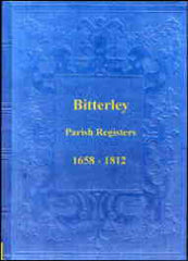 Image unavailable: Parish Registers of Bitterley 1658-1812