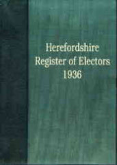 Image unavailable: Herefordshire Electoral Register 1936