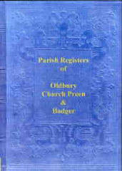 Image unavailable: Parish Registers of Oldbury, Church Preen & Badger