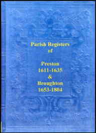 Parish Registers of Preston 1611-1635 & Broughton 1653-1804