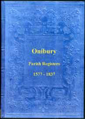 Image unavailable: Parish Registers of Onibury, Shropshire