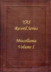 Yorkshire Miscellanea I Vol LXI