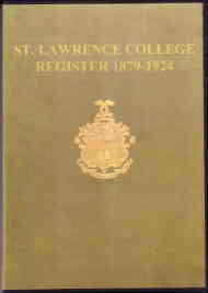 Register of St Lawrence College Ramsgate 1879 - 1924. 2nd ed