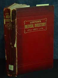 Loxton's Medical Directory 1911