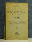 New South Wales Public Service List (Teachers) 1925