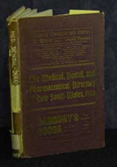 Image unavailable: Medical, Dental and Pharmaceutical Directory of New South Wales 1903