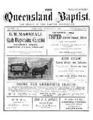 Image unavailable: Queensland Baptist 1903-1913