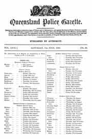 Queensland Police Gazette 1894