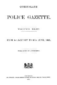 Queensland Police Gazette 1906