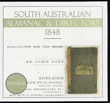 Image unavailable: South Australian Almanac and Directory 1848 (Stephens)