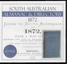 Image unavailable: South Australian Almanac and Directory 1872 (Howell)