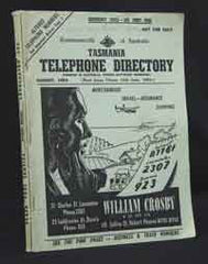 Image unavailable: Tasmania Telephone Directory 1953