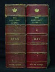 Image unavailable: Victorian Government Gazette 1859