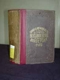 Melbourne Directory 1875 (Sands & McDougall)