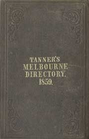 Tanner's Melbourne Directory for 1859