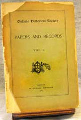 Image unavailable: Papers & Records Vol. I (1899), Ontario Historical Society