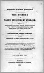 Image unavailable: John Southerden Burn, The History of Parish Registers in England (also including Scotland, Ireland, the East and West Indies), 1829