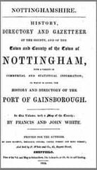 Image unavailable: Francis and John White, History, Directory and Gazetteer of the County, and of the Town and County of the Town of Nottingham, 1844