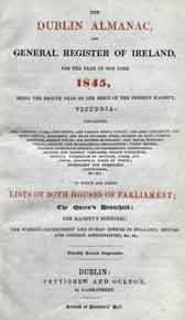 Pettigrew & Oulton, Dublin Almanac & General Register of Ireland (1845)