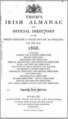 Image unavailable: Thom's Irish Almanac and Official Directory of Ireland, 1868