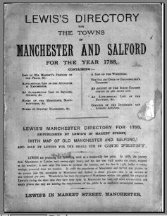 Manchester & Salford 1788 Lewis's Directory