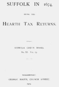 Suffolk - Hearth Tax Returns 1674