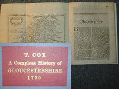 Gloucestershire 1730 Magna Britannia, Cox.