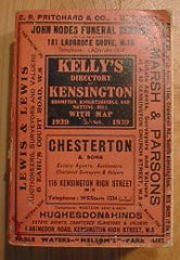 Kensington 1939 Kelly's Directory