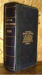 London 1833 Royal Blue Book