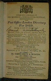 Post Office London Directory 1819