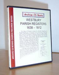 Image unavailable: Westbury Parish Registers 1638-1812
