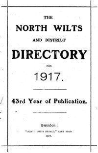 North Wilts & District Directory for 1917