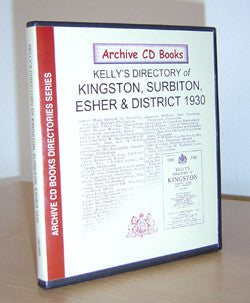 Kelly's 1930 Directory of Kingston, Surbiton, Esher and District
