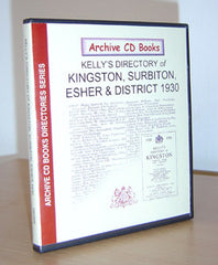 Image unavailable: Kelly's 1930 Directory of Kingston, Surbiton, Esher and District