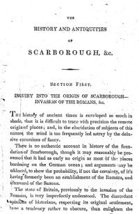 The History and Antiquities of Scarborough