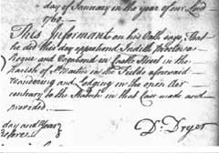 Settlement Examinations Books 1-6 (1705-1712)