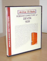 Image unavailable: Robson's 1839 Directory of Devon