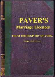 Pavers Marriage Licences