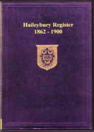 Haileybury Register 1862-1900