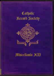 The Catholic Register Society Miscellanea XII