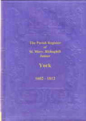 Image unavailable: Parish Registers of St Mary Bishophill Junior York. 1602-1812